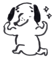 Friendly dog POTATO sticker #9747043