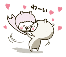 fool couple alpaca sticker #9747697