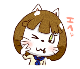 Nyan-cat High School Girl sticker #9748017