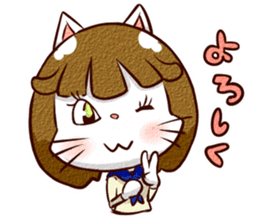 Nyan-cat High School Girl sticker #9748018