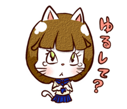 Nyan-cat High School Girl sticker #9748040