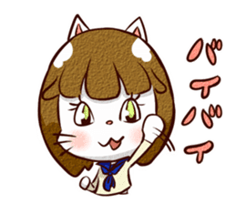 Nyan-cat High School Girl sticker #9748042