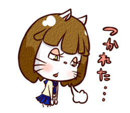 Nyan-cat High School Girl sticker #9748045