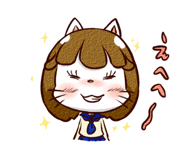 Nyan-cat High School Girl sticker #9748050