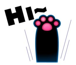 Black cat kurosu sticker #9748663