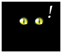 Black cat kurosu sticker #9748673