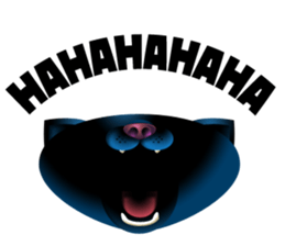 Black cat kurosu sticker #9748681