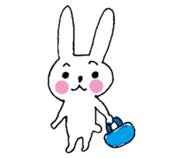 Happy Rabbit boy sticker #9750776
