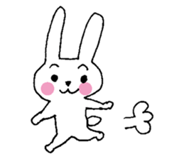 Happy Rabbit boy sticker #9750781