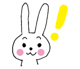 Happy Rabbit boy sticker #9750782