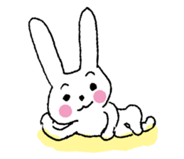 Happy Rabbit boy sticker #9750790