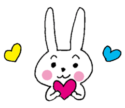 Happy Rabbit boy sticker #9750799
