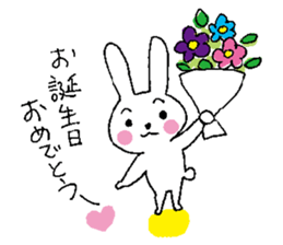 Happy Rabbit boy sticker #9750804