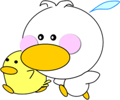 Day cute duck2 sticker #9750859