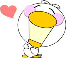Day cute duck2 sticker #9750861