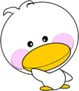 Day cute duck2 sticker #9750873