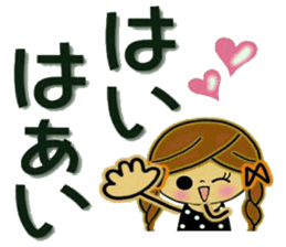 Pretty! Toque of girls 3 sticker #9751277