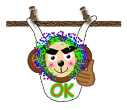 XOXO Monkeys4-1 sticker #9751541