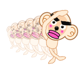 XOXO Monkeys5-1 sticker #9751648