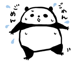 Kansai accent sticker of a panda sticker #9752577