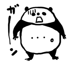 Kansai accent sticker of a panda sticker #9752584