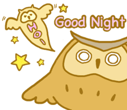 Lovely owls sticker #9752816