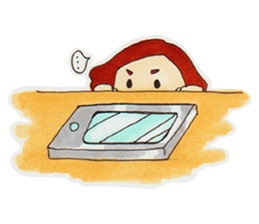 Short Bob Girl sticker #9754108