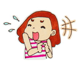 Short Bob Girl sticker #9754118