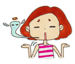 Short Bob Girl sticker #9754119