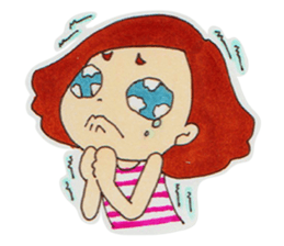 Short Bob Girl sticker #9754120