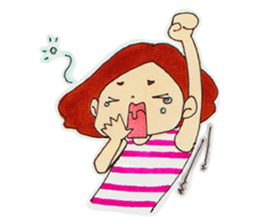 Short Bob Girl sticker #9754134