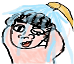 pretty ugly father sticker #9754173