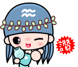 The Aquarius in love sticker #9754596