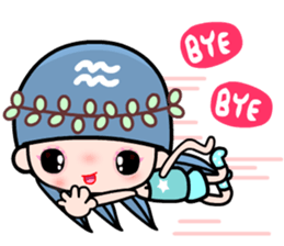 The Aquarius in love sticker #9754597