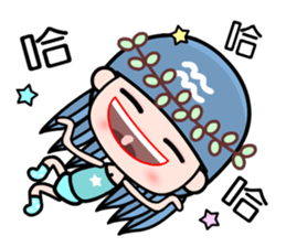 The Aquarius in love sticker #9754604