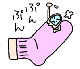 Ankle and thumb and elbow and earlobe sticker #9754761