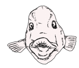 Unpleasant fish2 sticker #9755946
