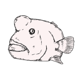 Unpleasant fish2 sticker #9755953