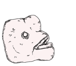 Unpleasant fish2 sticker #9755954