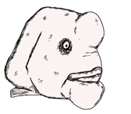 Unpleasant fish2 sticker #9755957