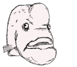 Unpleasant fish2 sticker #9755963