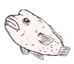 Unpleasant fish2 sticker #9755967