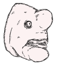 Unpleasant fish2 sticker #9755969