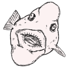 Unpleasant fish2 sticker #9755970