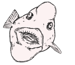 Unpleasant fish2 sticker #9755970