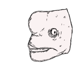 Unpleasant fish2 sticker #9755975