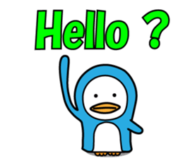 Heartwarming penguins (English) sticker #9757308