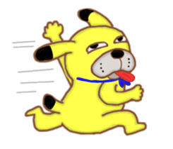 happydog potchi sticker #9757341