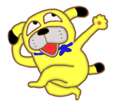 happydog potchi sticker #9757351
