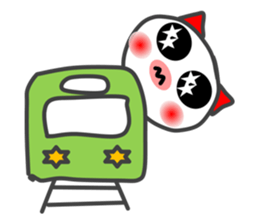 BU of a red ear  I live freely. sticker #9757458